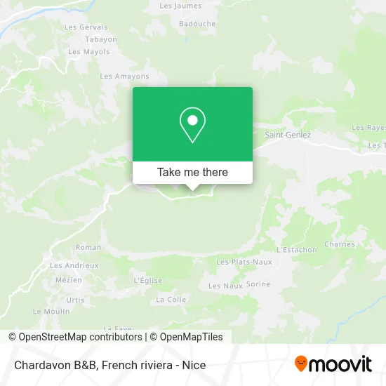 Chardavon B&B map