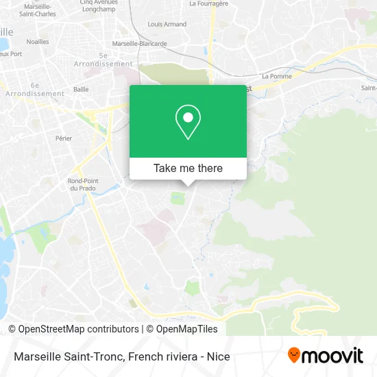 Marseille Saint-Tronc map
