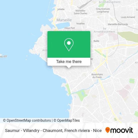 Saumur - Villandry - Chaumont map