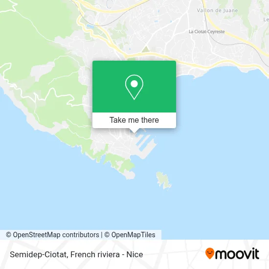 Semidep-Ciotat map