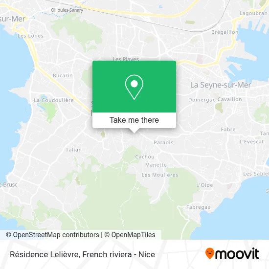Résidence Lelièvre map