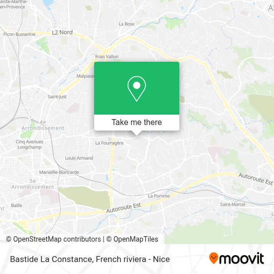 Bastide La Constance map