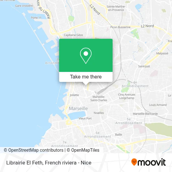 Librairie El Feth map