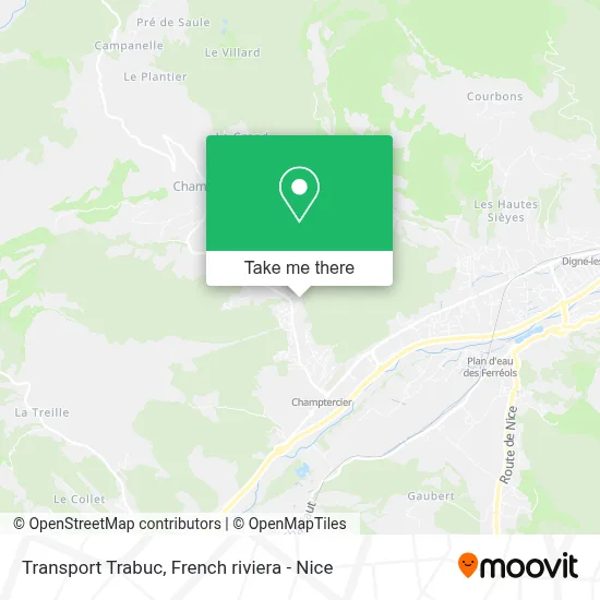 Transport Trabuc map