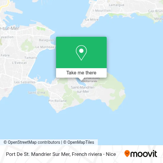 Port De St. Mandrier Sur Mer map