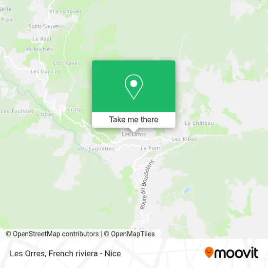 Les Orres map