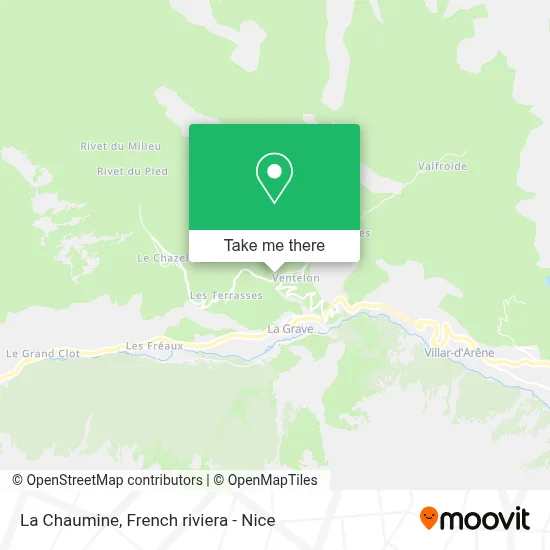 La Chaumine map