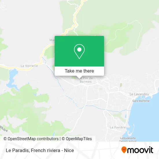 Le Paradis map
