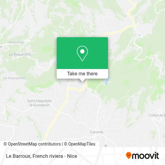 Le Barroux map