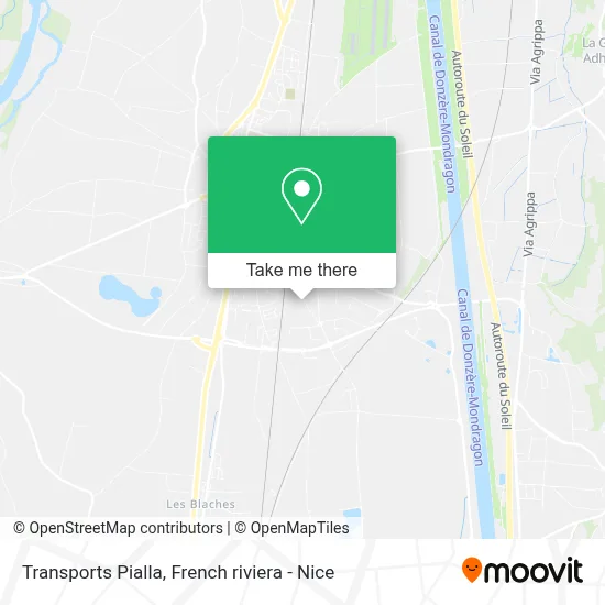 Transports Pialla map