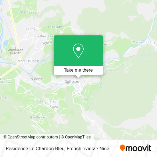 Mapa Résidence Le Chardon Bleu