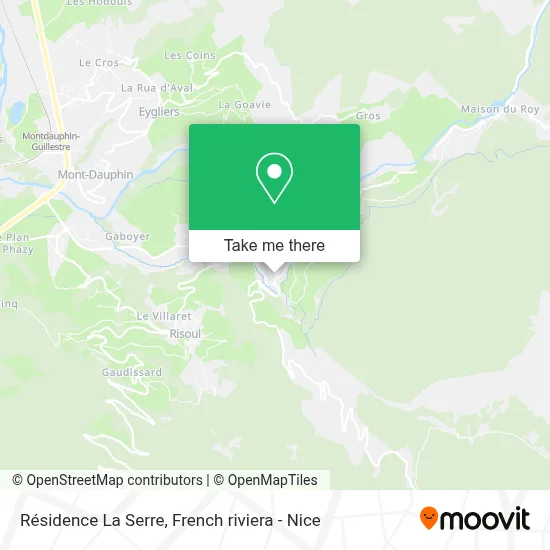 Résidence La Serre map