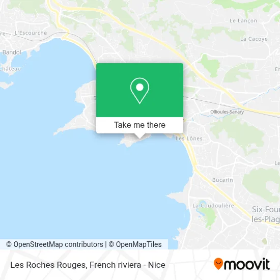 Mapa Les Roches Rouges