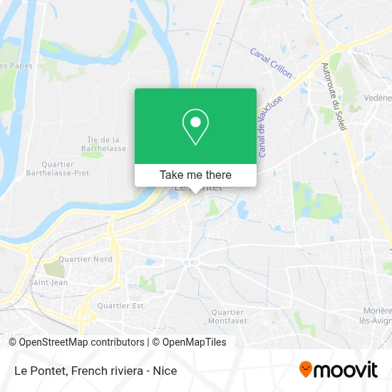 Le Pontet map