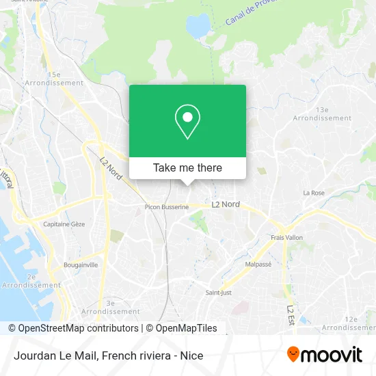 Jourdan Le Mail map