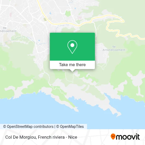 Col De Morgiou map