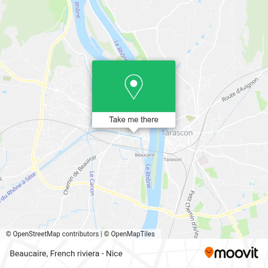 Beaucaire map