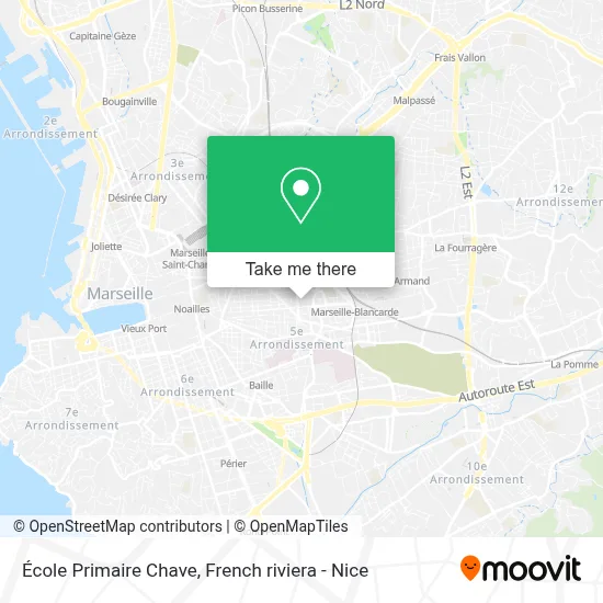École Primaire Chave map