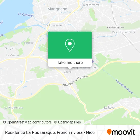 Résidence La Pousaraque map
