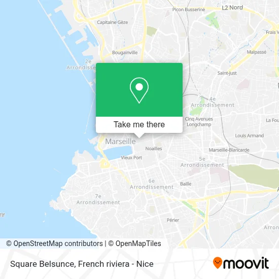 Square Belsunce map