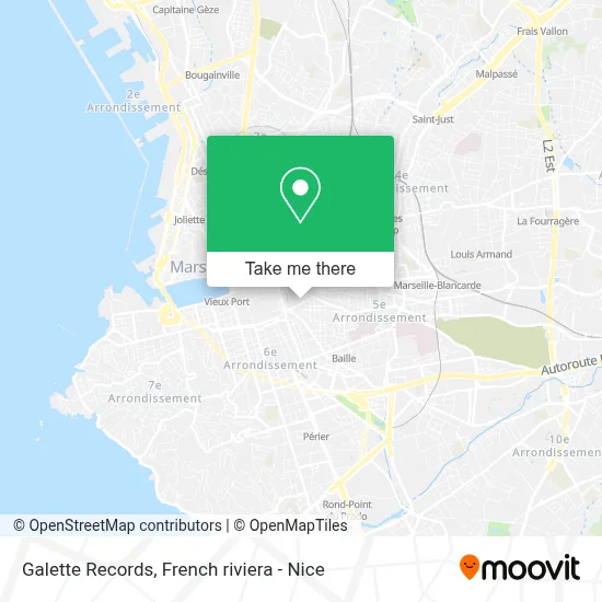 Galette Records map