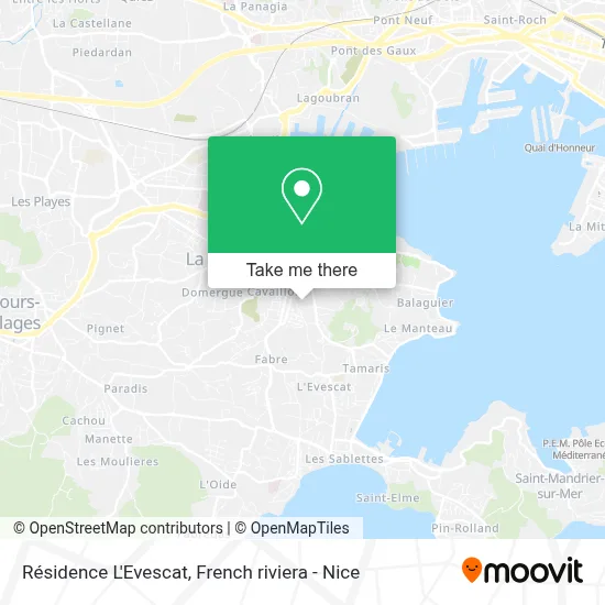 Résidence L'Evescat map