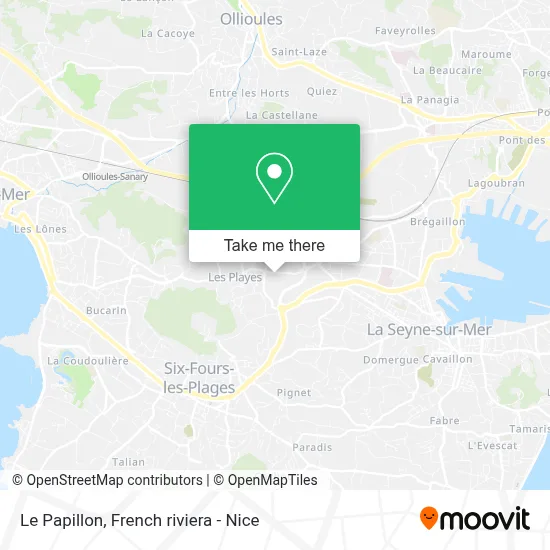 Le Papillon map