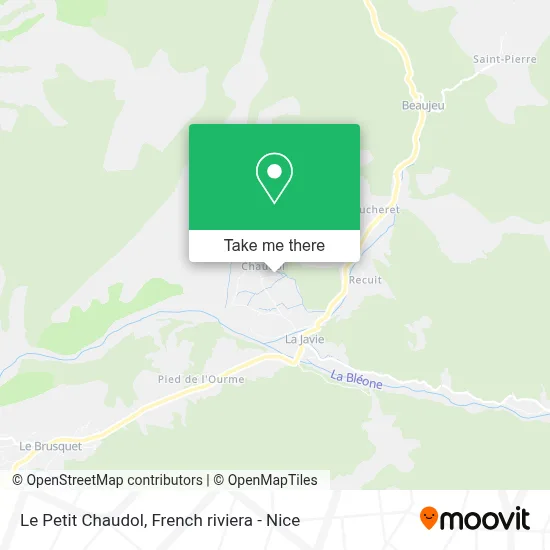 Le Petit Chaudol map