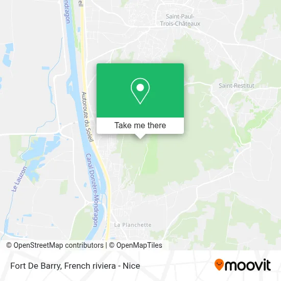 Fort De Barry map