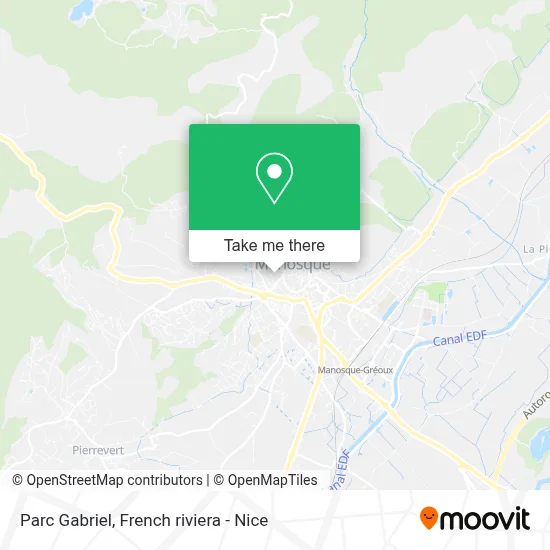 Parc Gabriel map