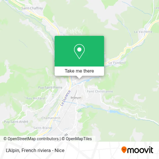 L'Alpin map