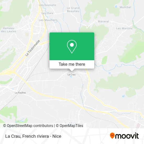La Crau map
