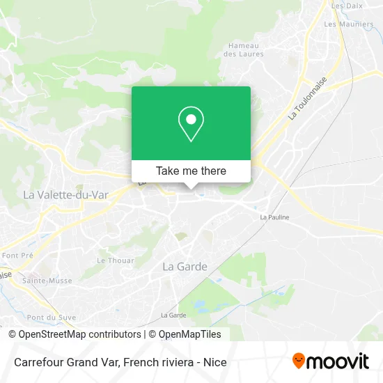 Carrefour Grand Var map