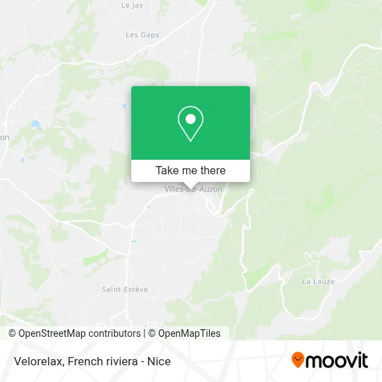Velorelax map