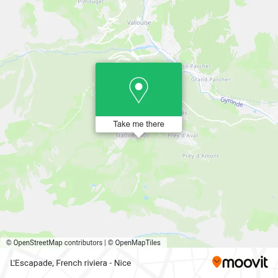 L'Escapade map