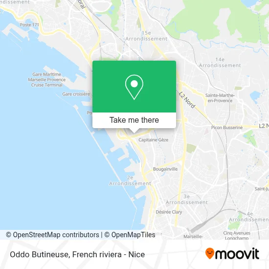 Oddo Butineuse map