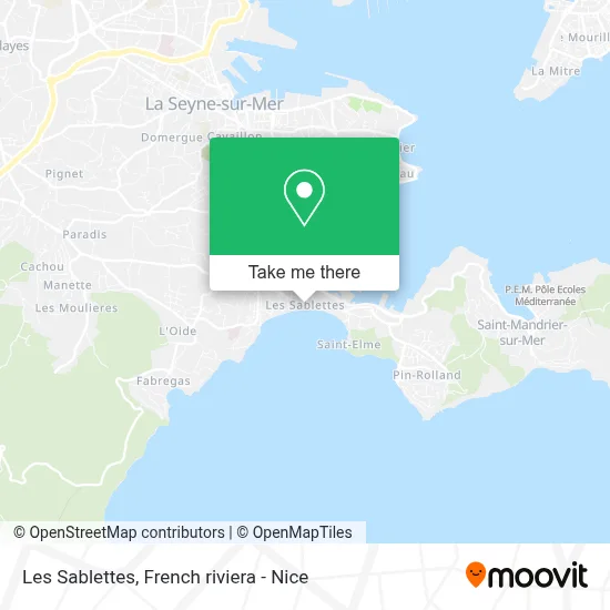 Les Sablettes map