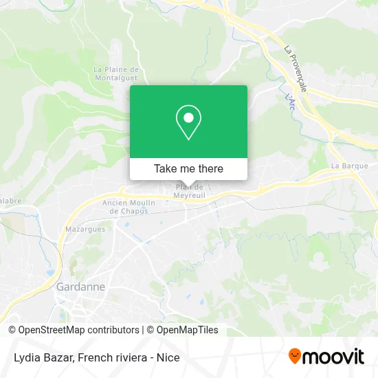 Lydia Bazar map