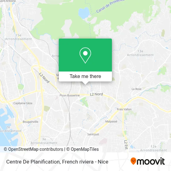 Centre De Planification map