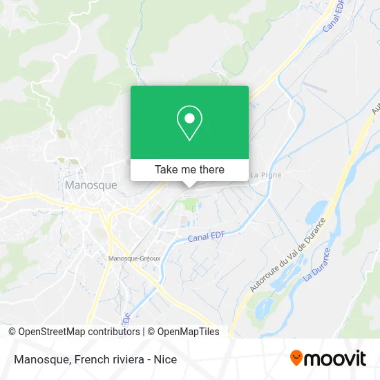 Manosque map