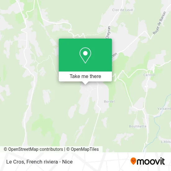 Le Cros map