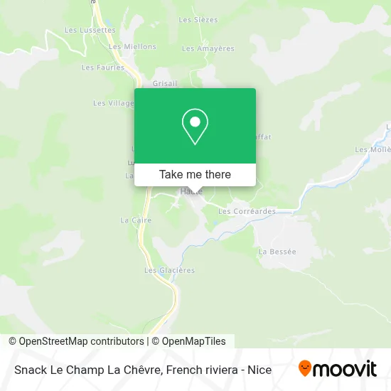 Snack Le Champ La Chêvre map
