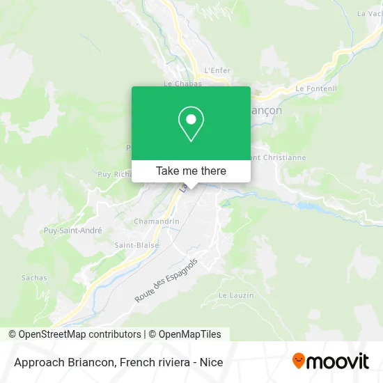Approach Briancon map