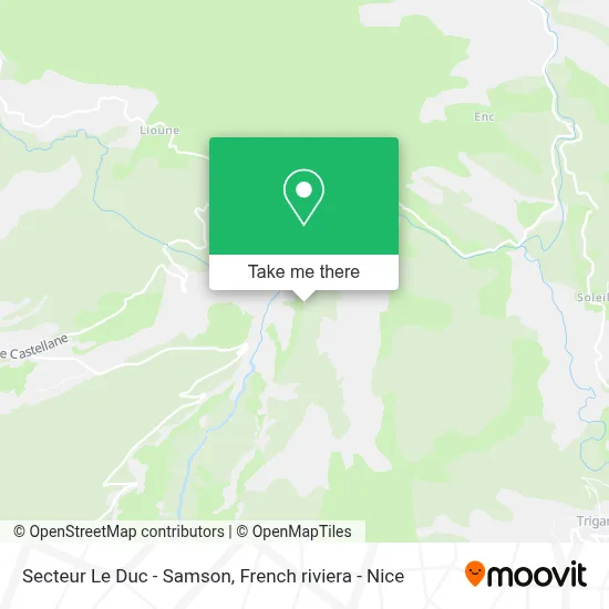 Secteur Le Duc - Samson map