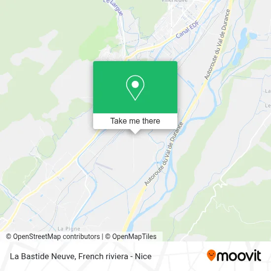 La Bastide Neuve map