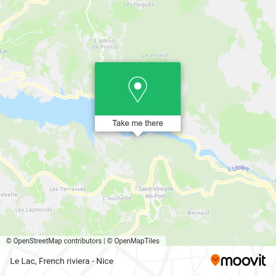 Le Lac map
