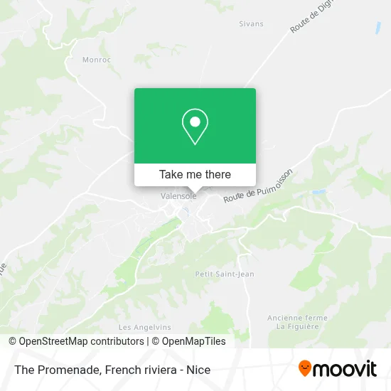 La Promenade map