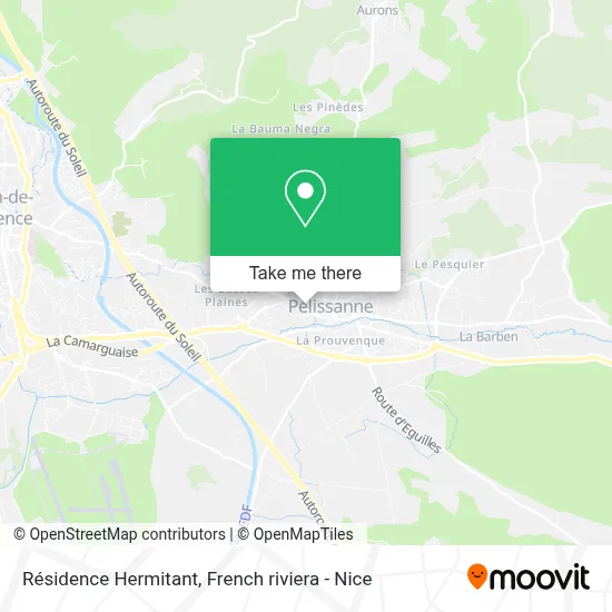 Résidence Hermitant map
