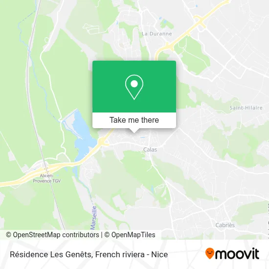 Résidence Les Genêts map