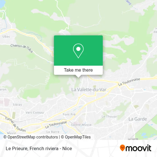 Le Prieure map